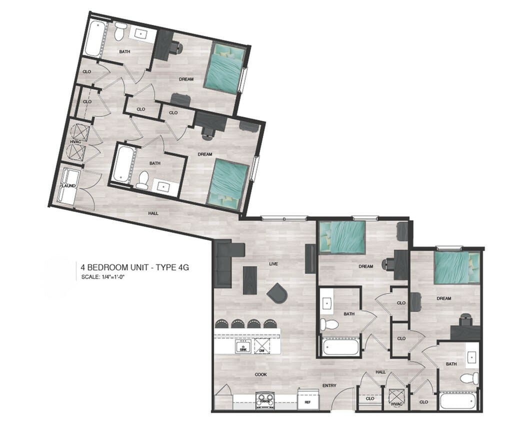 4BR/4BA - D2