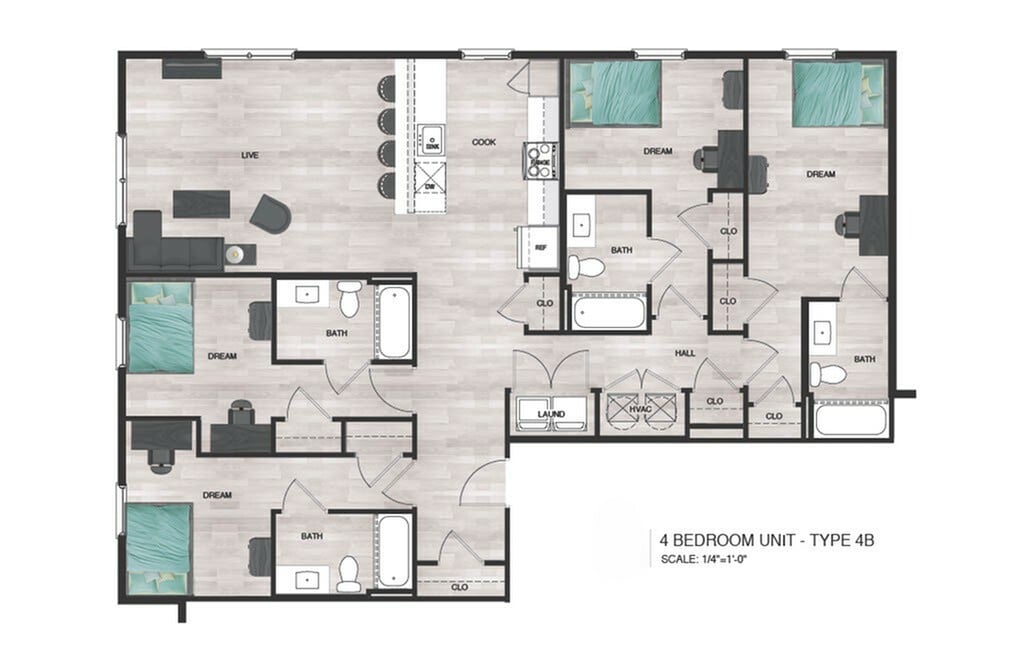 4BR/4BA - D5