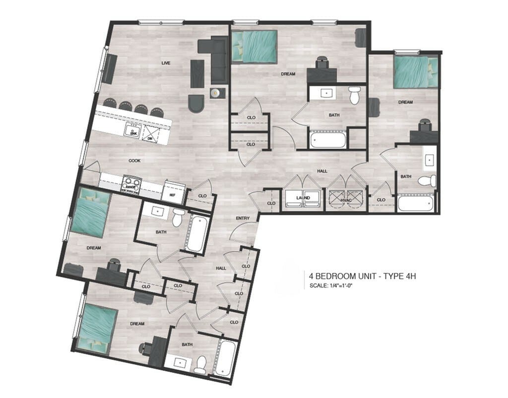 4BR/4BA - D6