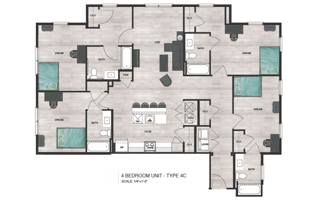 4BR/4BA - D7