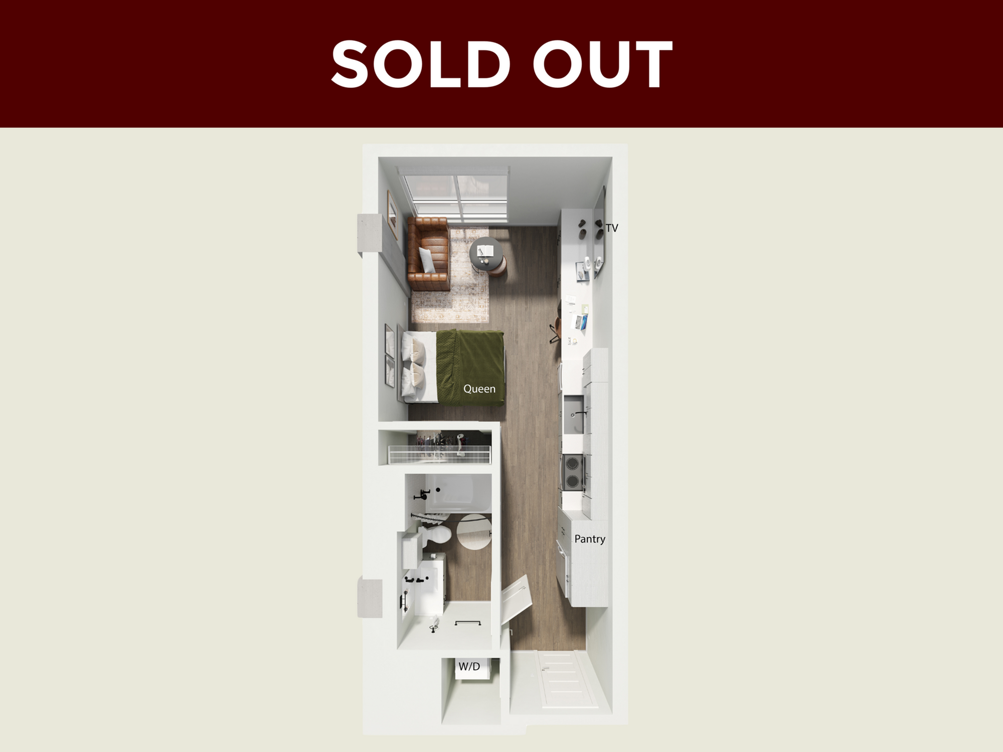 Studio - S1 – ID:1113018 Floorplan Image