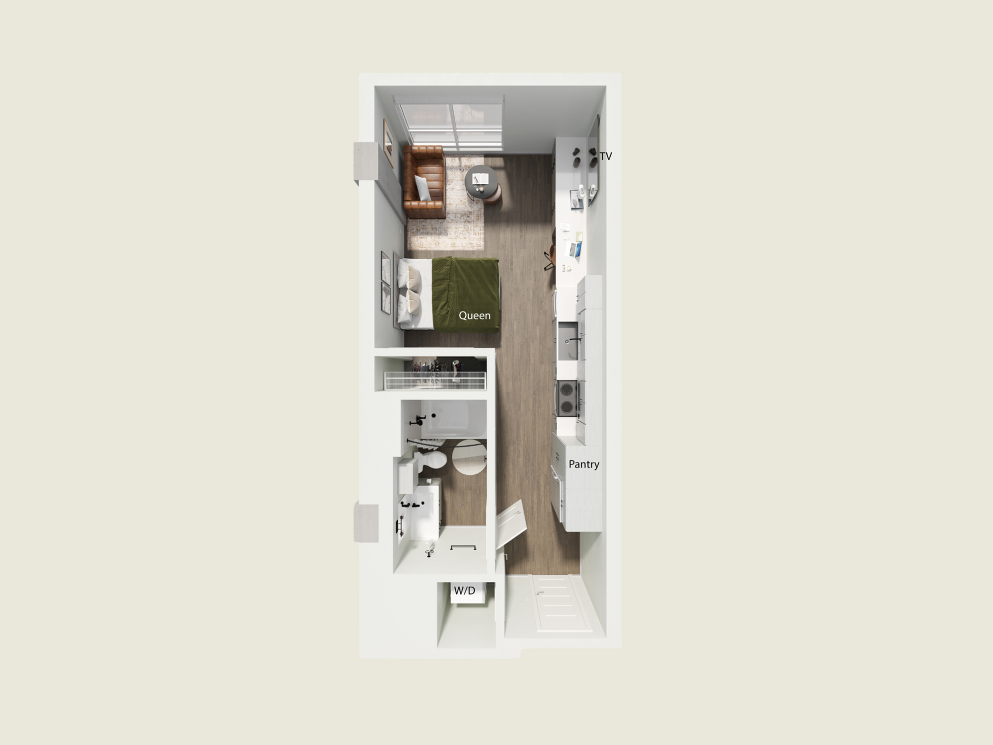 Studio - S1 – ID:1113018 Floorplan Image
