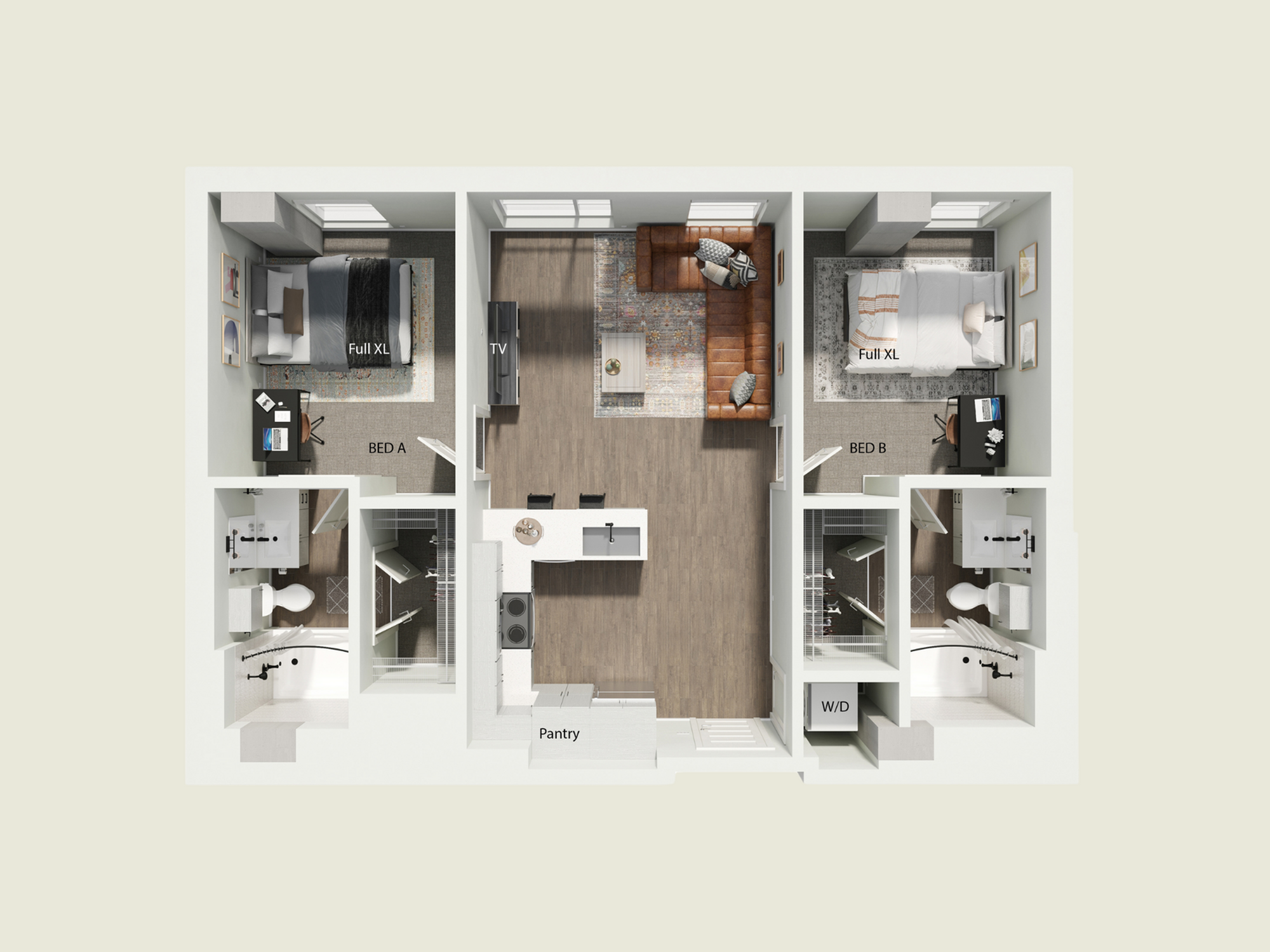 2BR/2BA - B2 – ID:1112998 Floorplan Image