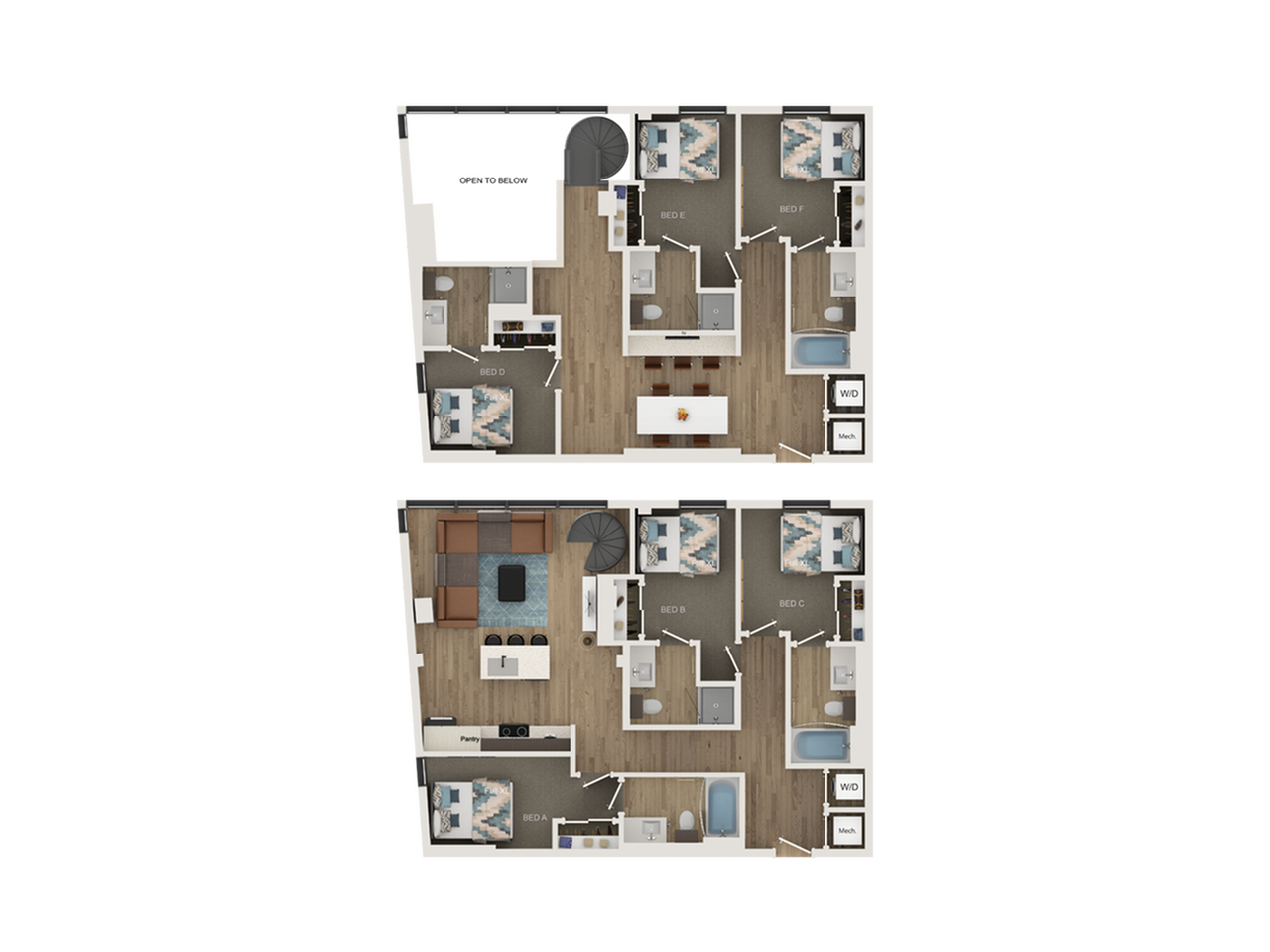 6BR/6BA - Townhome