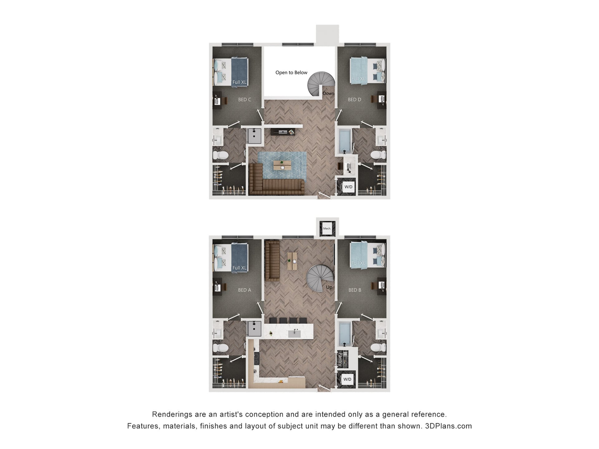 4BR/4BA - D4-TH – ID:1124180 Floorplan Image