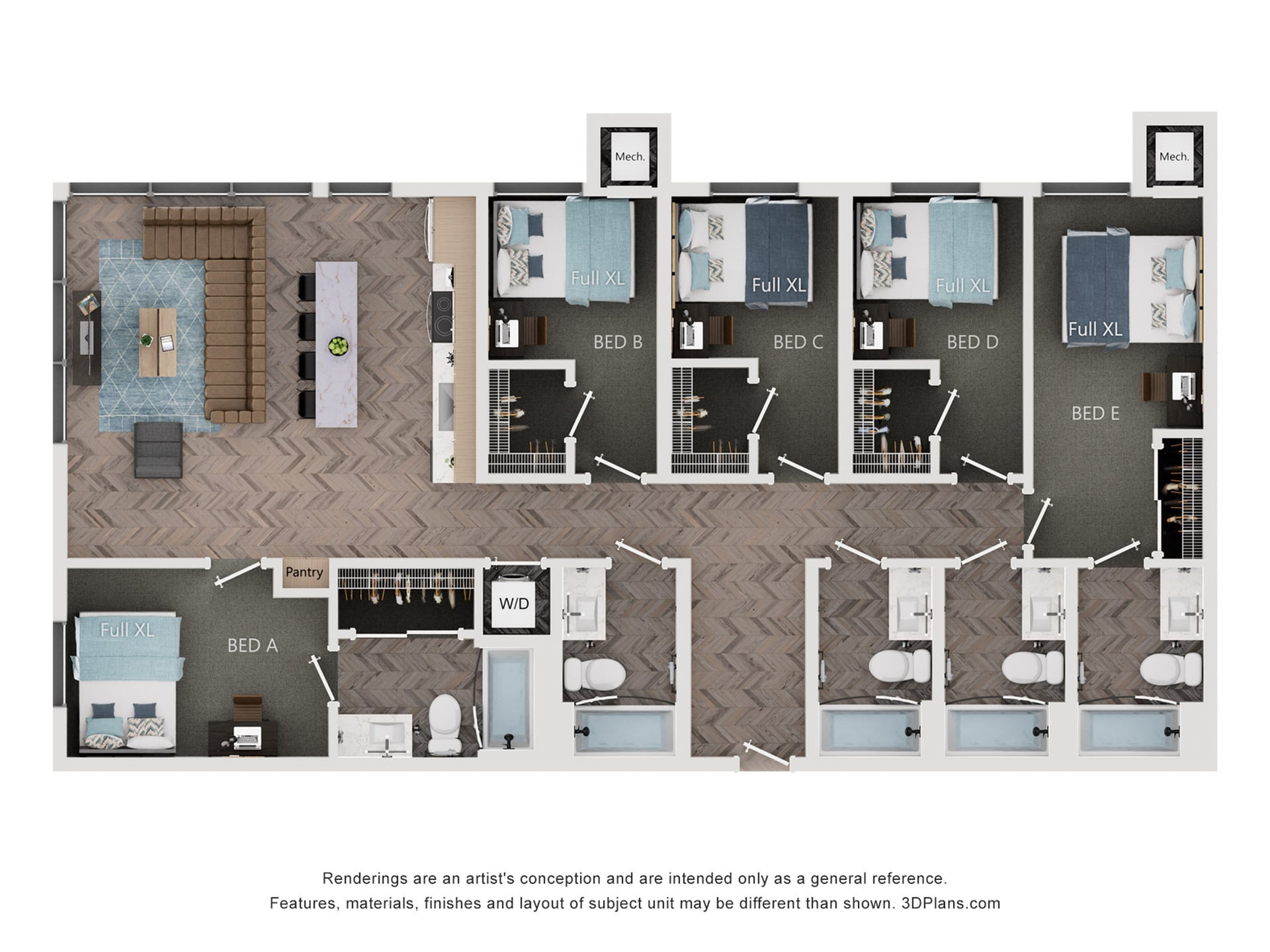 5BR/5BA - E2 – ID:1124183 Floorplan Image