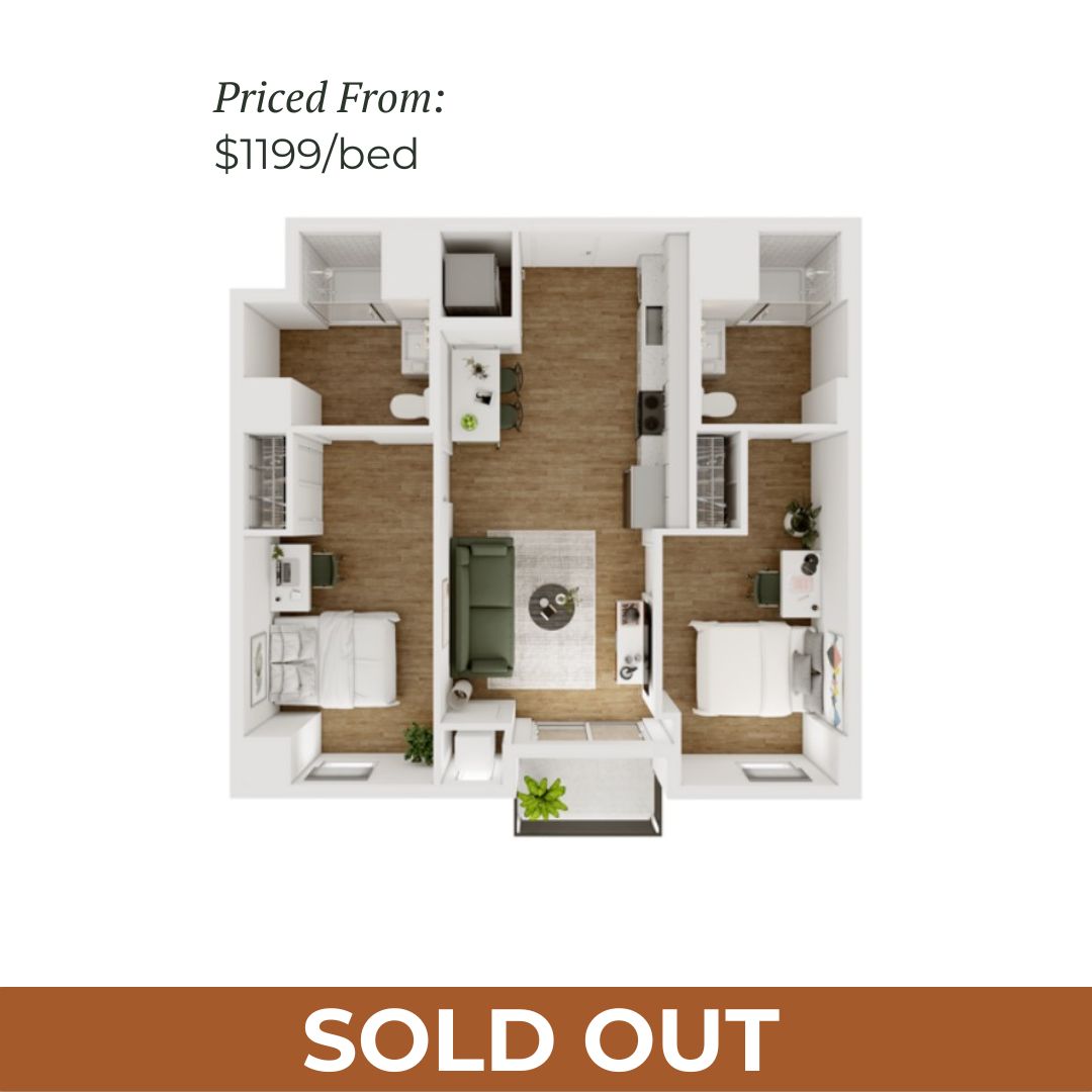 2BR/2BA - D - 3.7