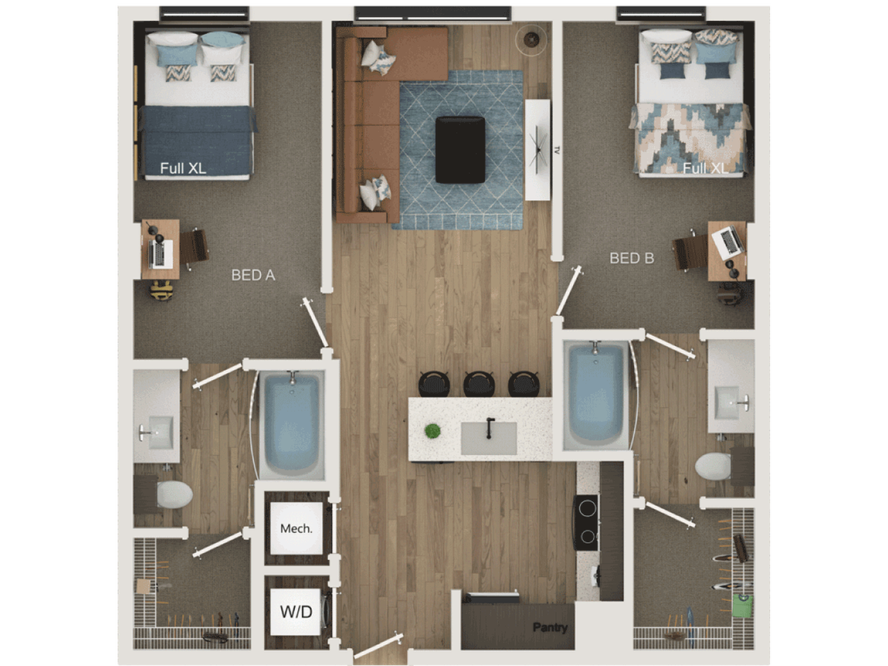 2BR/2BA - B1