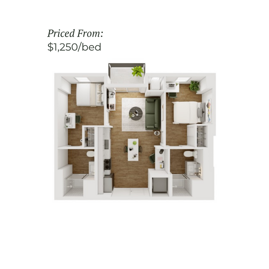 2BR/2BA - D - 5.5 Furnished
