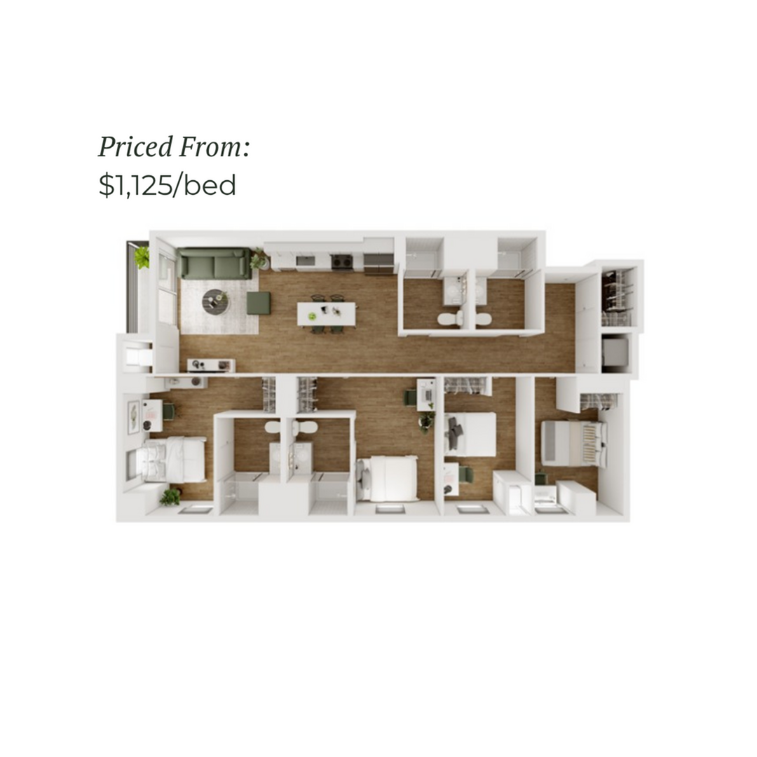 4BR/4BA - F - 1.3 Furnished