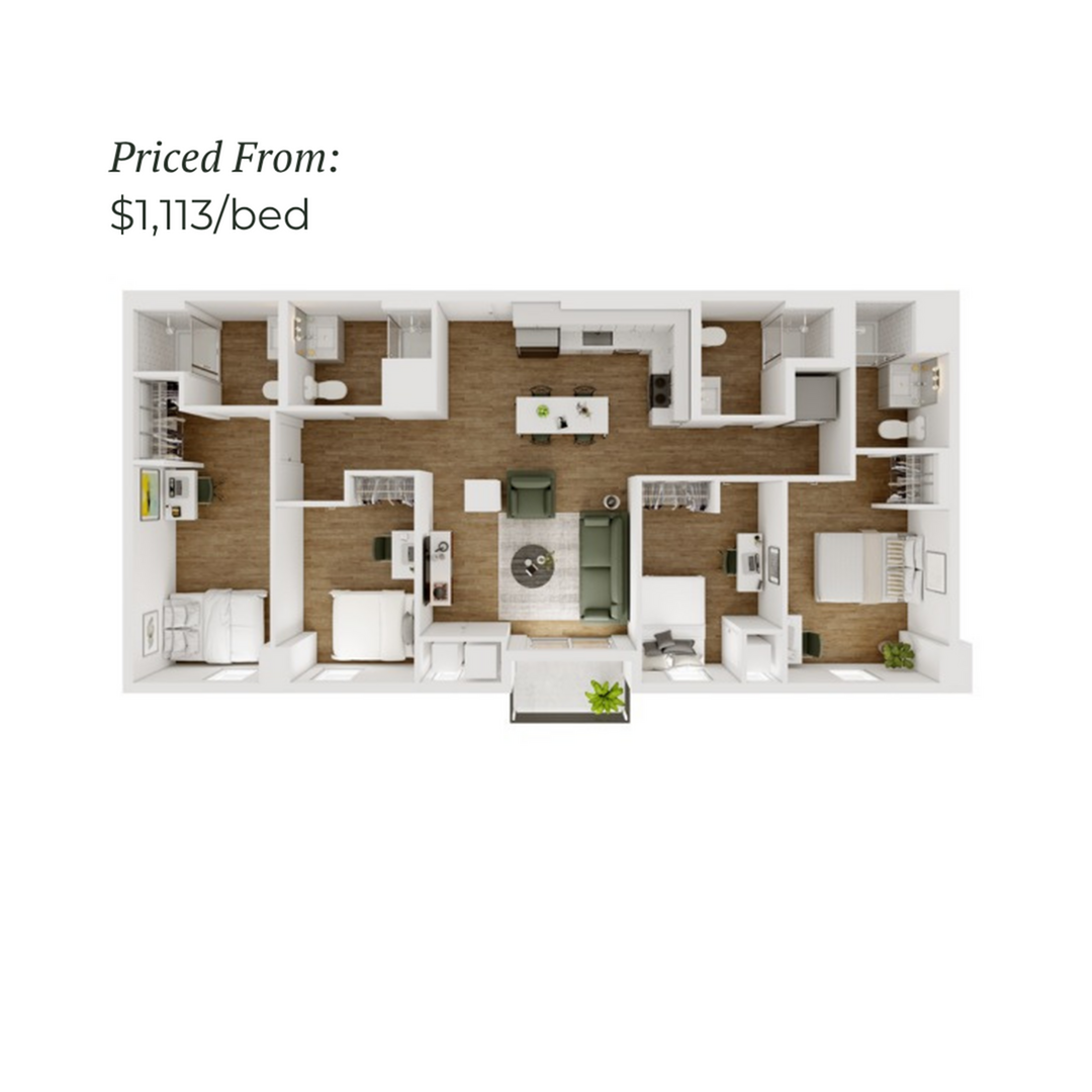4BR/4BA - F - 3.2 Furnished