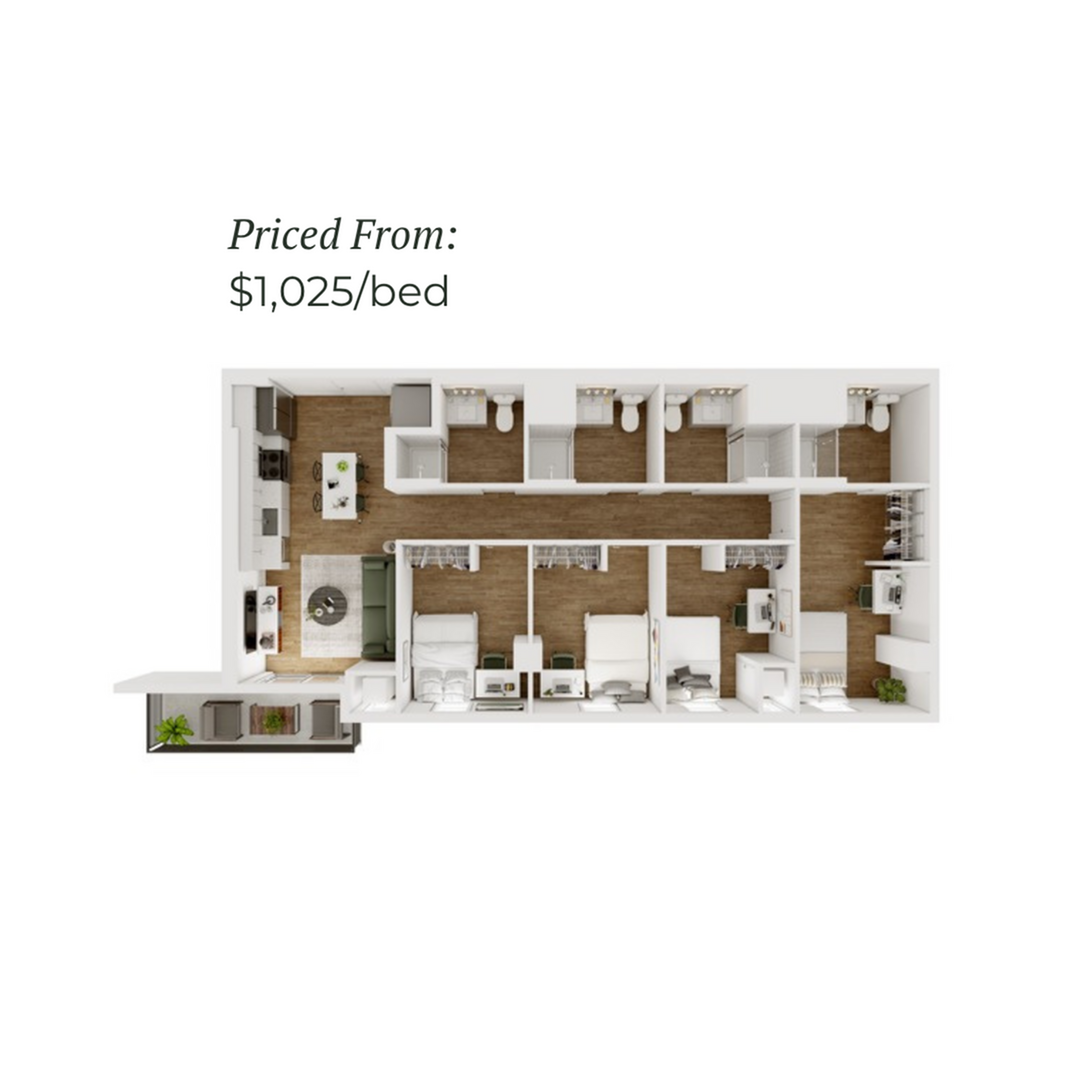 4BR/4BA - F - 4.1 Furnished
