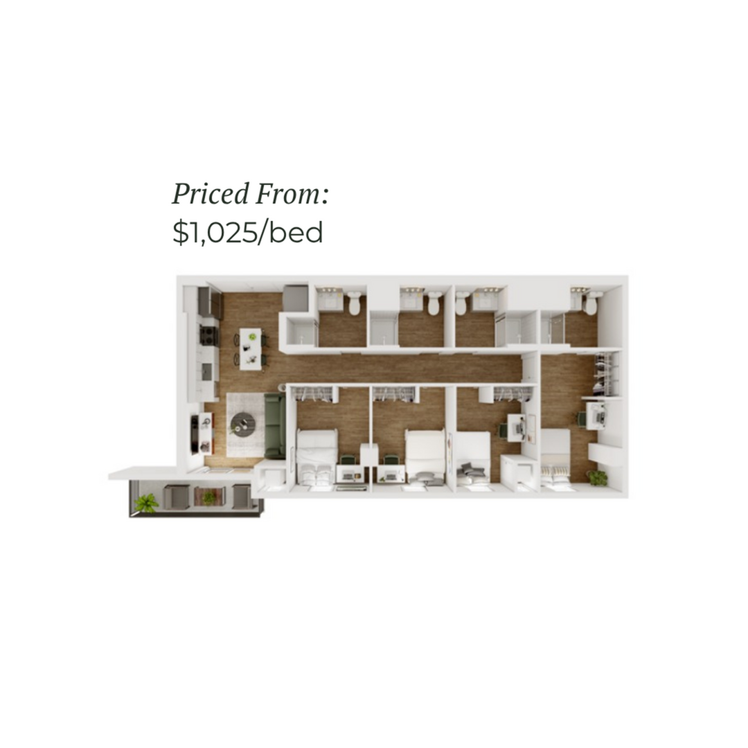 4BR/4BA - F - 4.2 Furnished