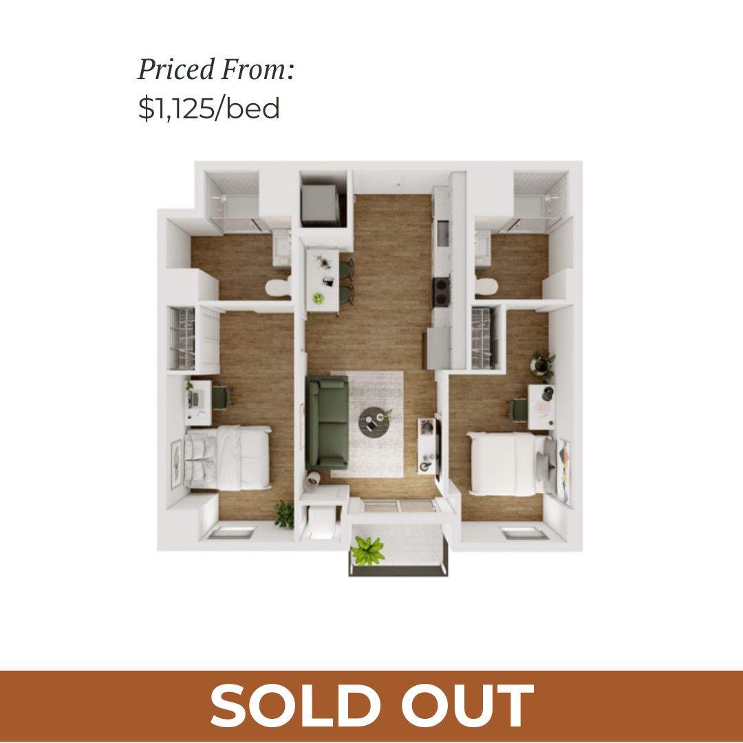 2BR/2BA - D - 3.6 Furnished