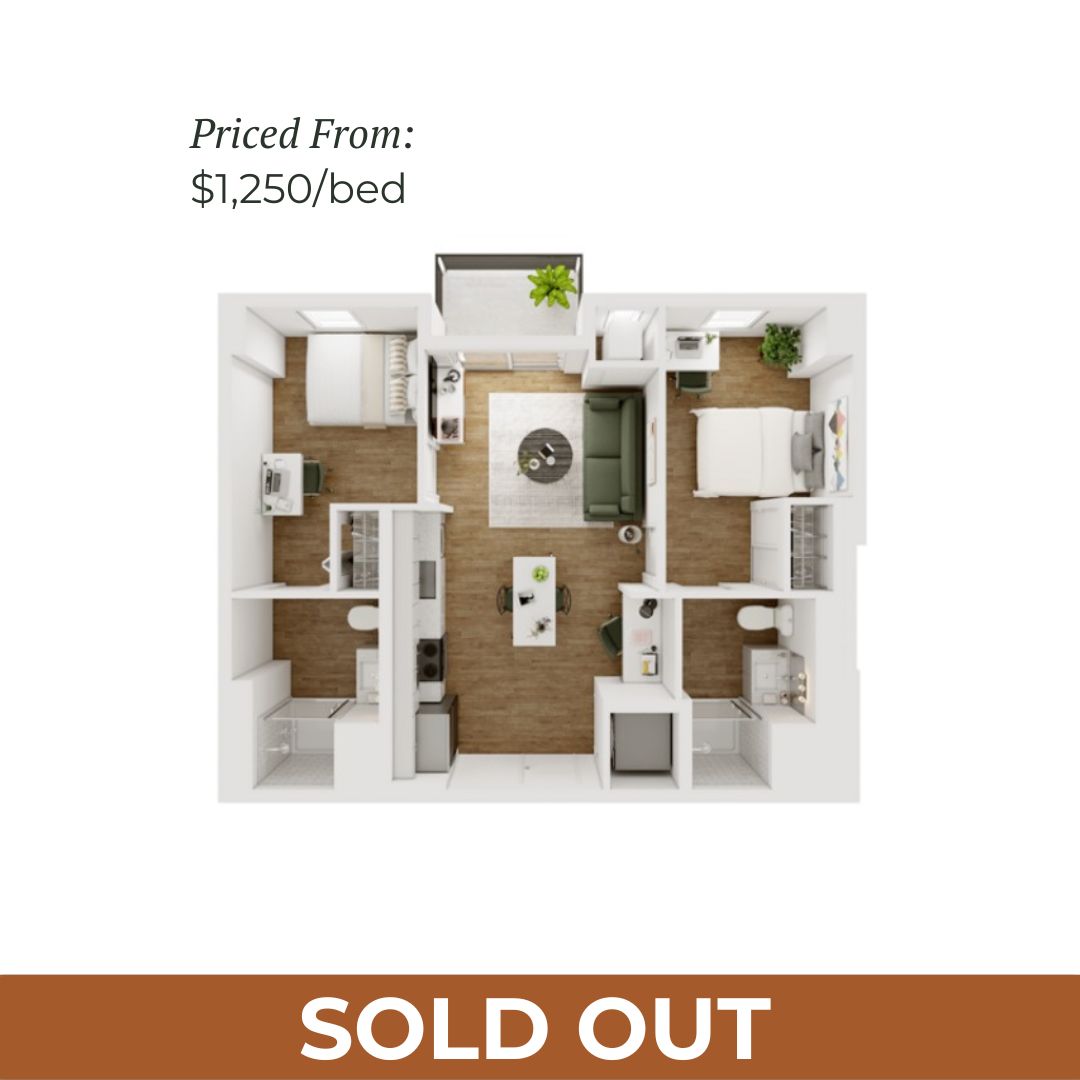 2BR/2BA - D - 5.5 Furnished