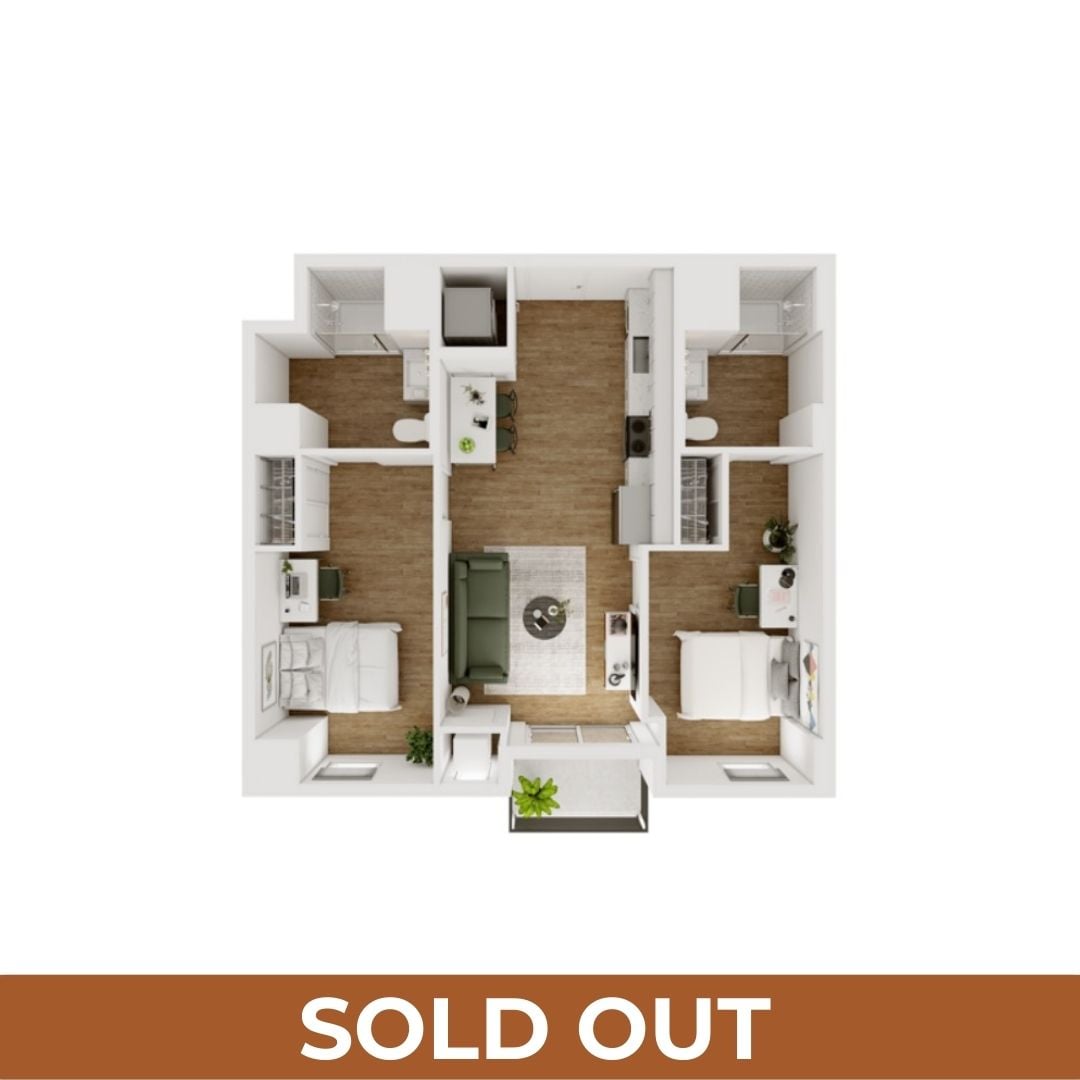 2BR/2BA - D - 3.8 Furnished