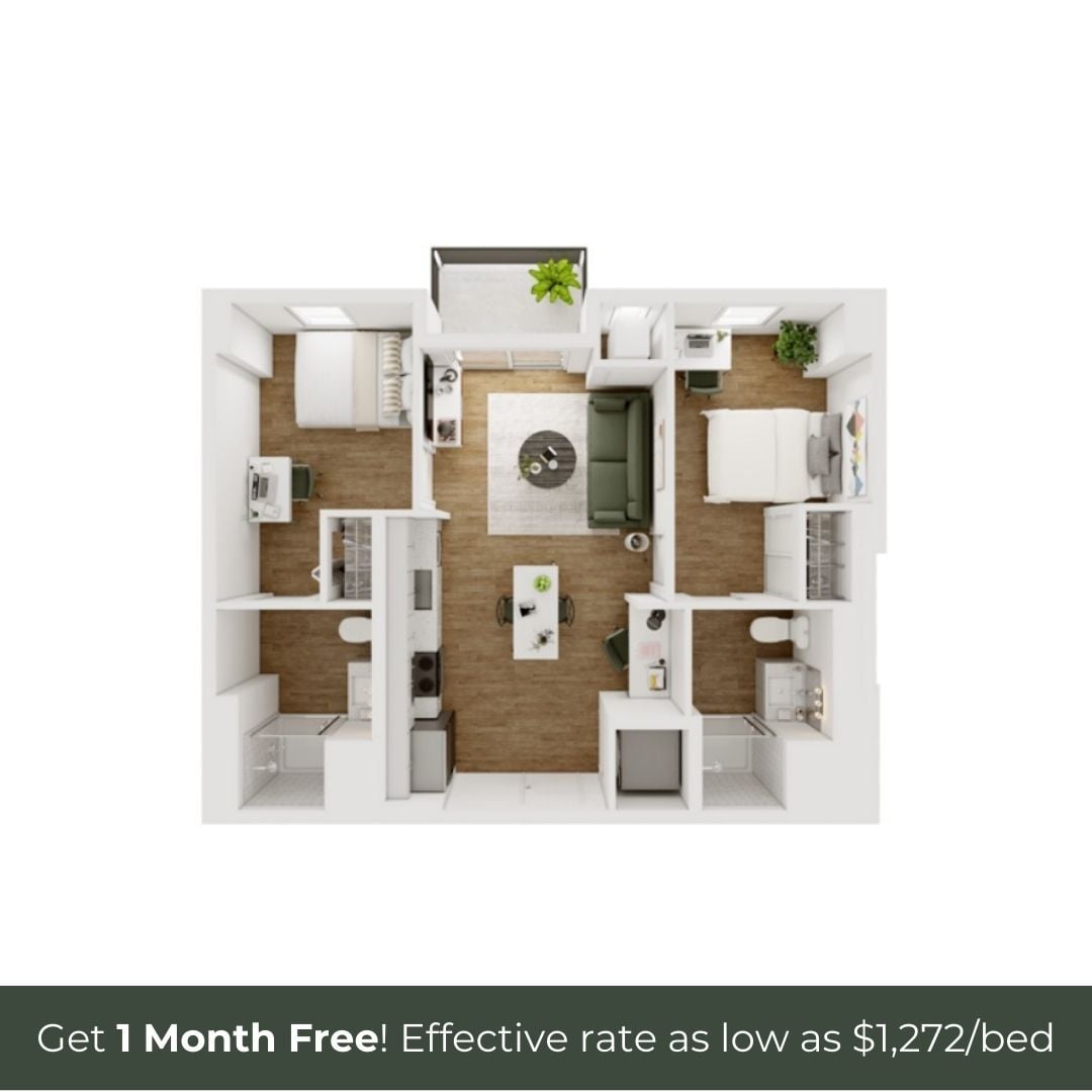 2BR/2BA - D - 5.1