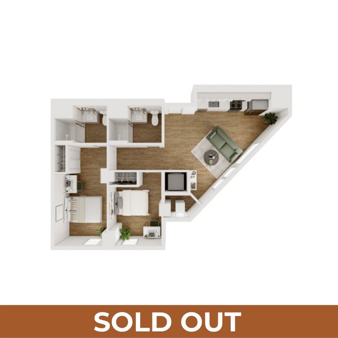 2BR/2BA - D - 8 Furnished