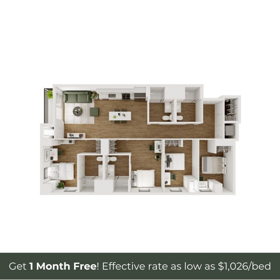 4BR/4BA - F - 1.1 Furnished