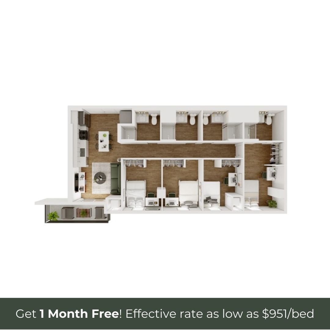 4BR/4BA - F - 4.1 Furnished