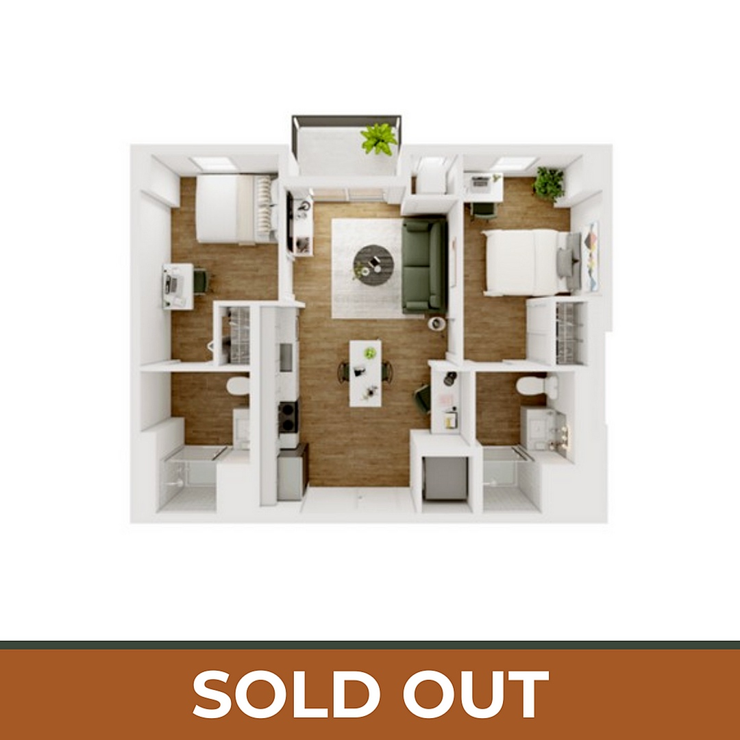 2BR/2BA - D - 5.7 Furnished