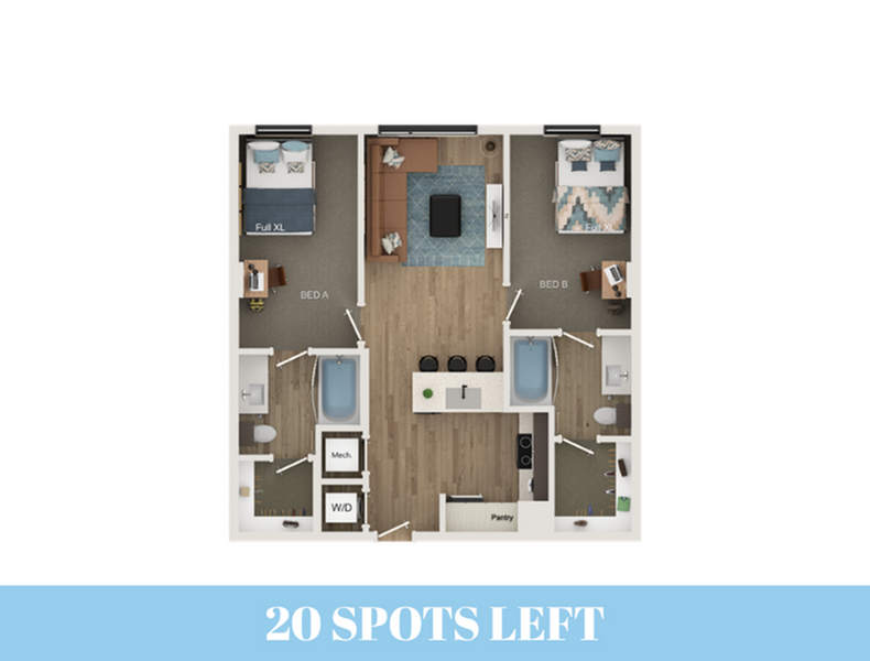 2BR/2BA - B1