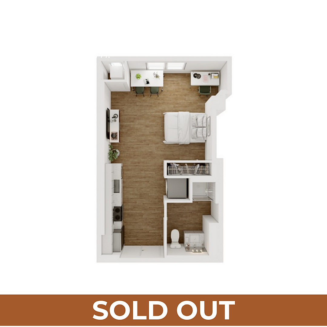 Studio - A - 2.1 Furnished