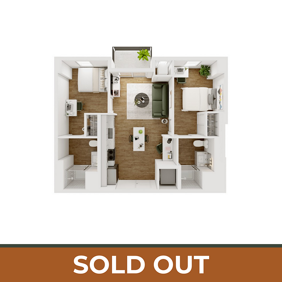 2BR/2BA - D - 5.3 Furnished