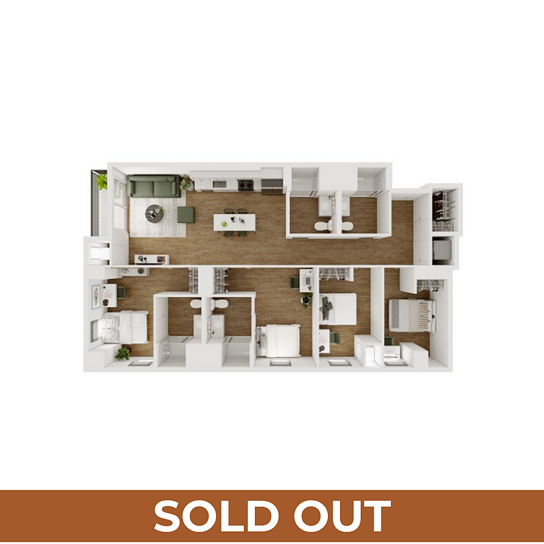 4BR/4BA - F - 1.3 Furnished