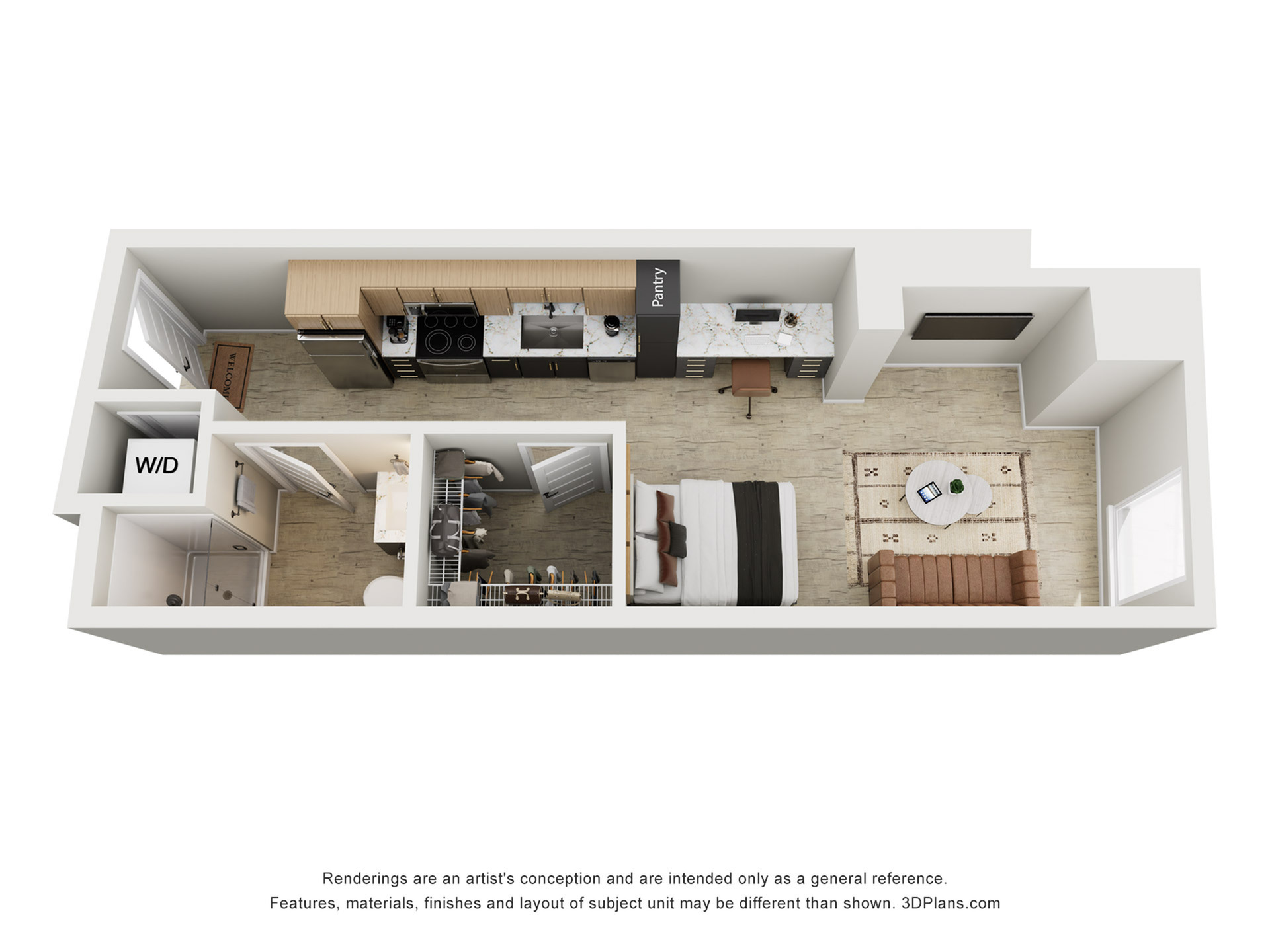 Studio - S1 – ID:1124163 Floorplan Image