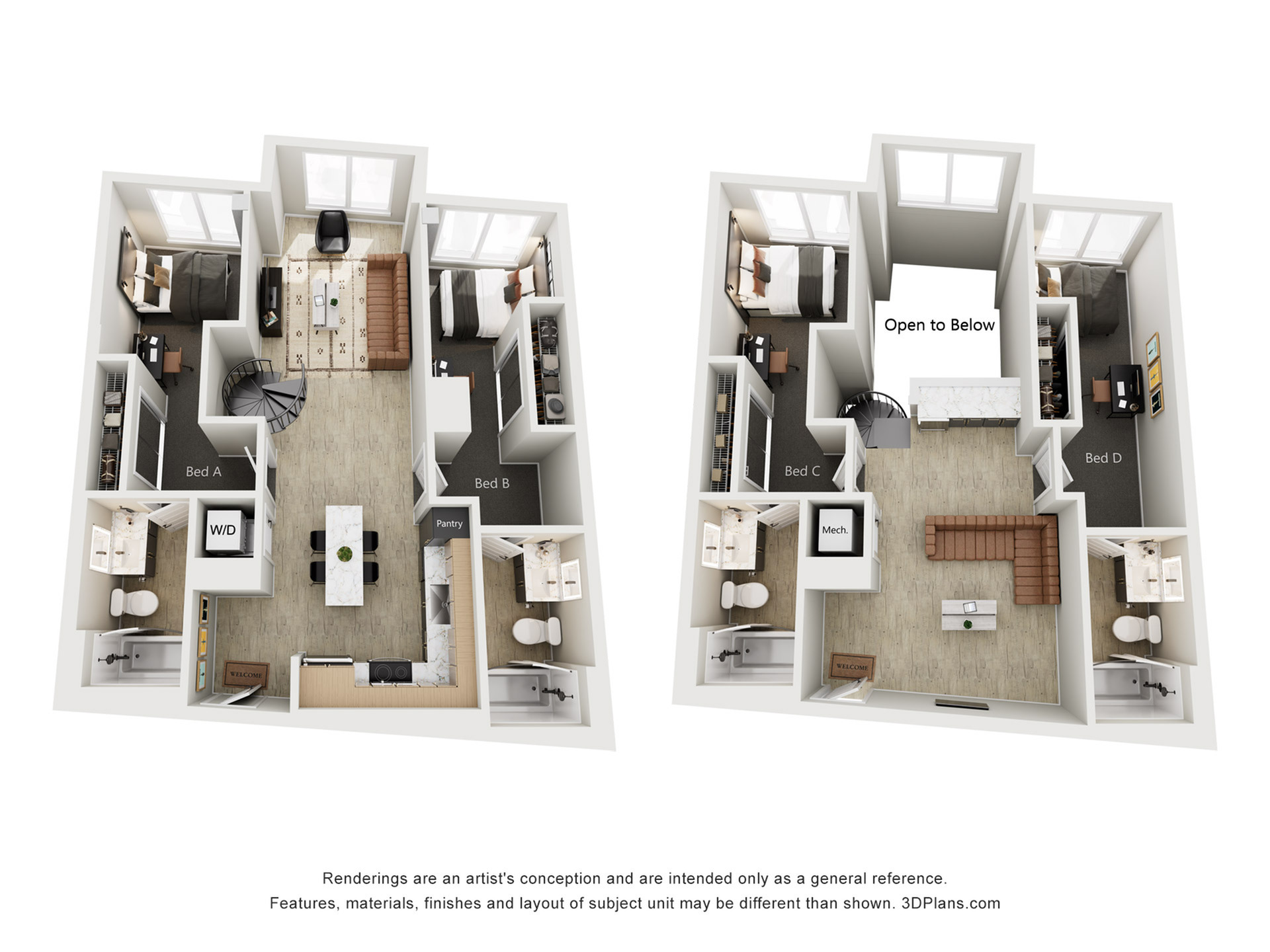 4BR/4BA - D4.1-TH – ID:1124837 Floorplan Image