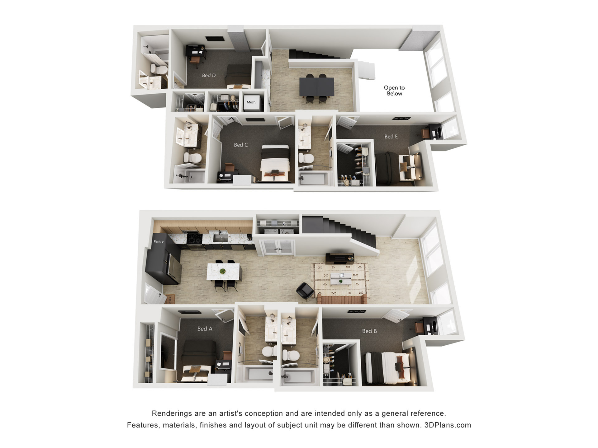 5BR/5BA - E4-TH – ID:1124841 Floorplan Image