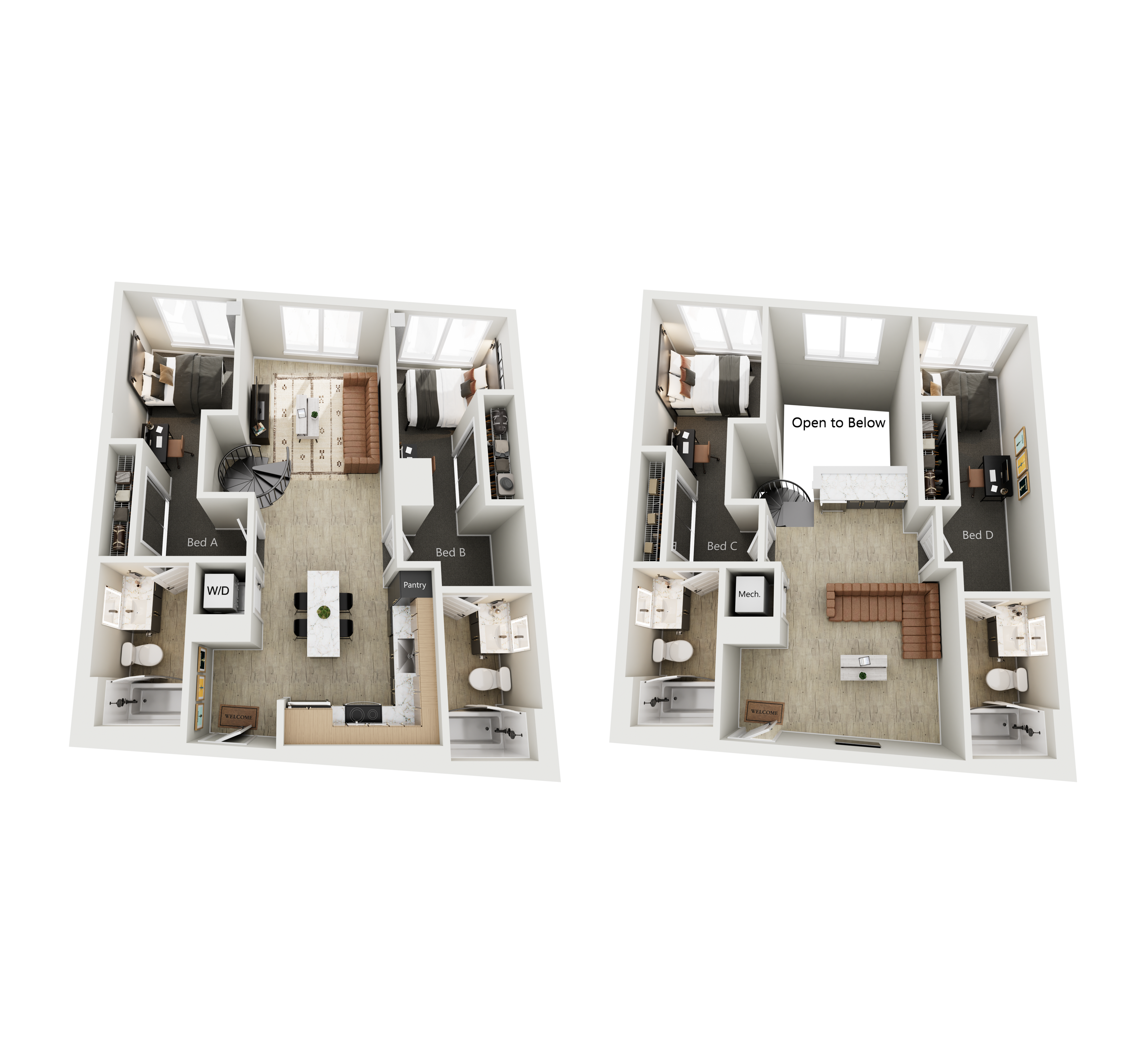 4BR/4BA - D4-TH – ID:1124835 Floorplan Image