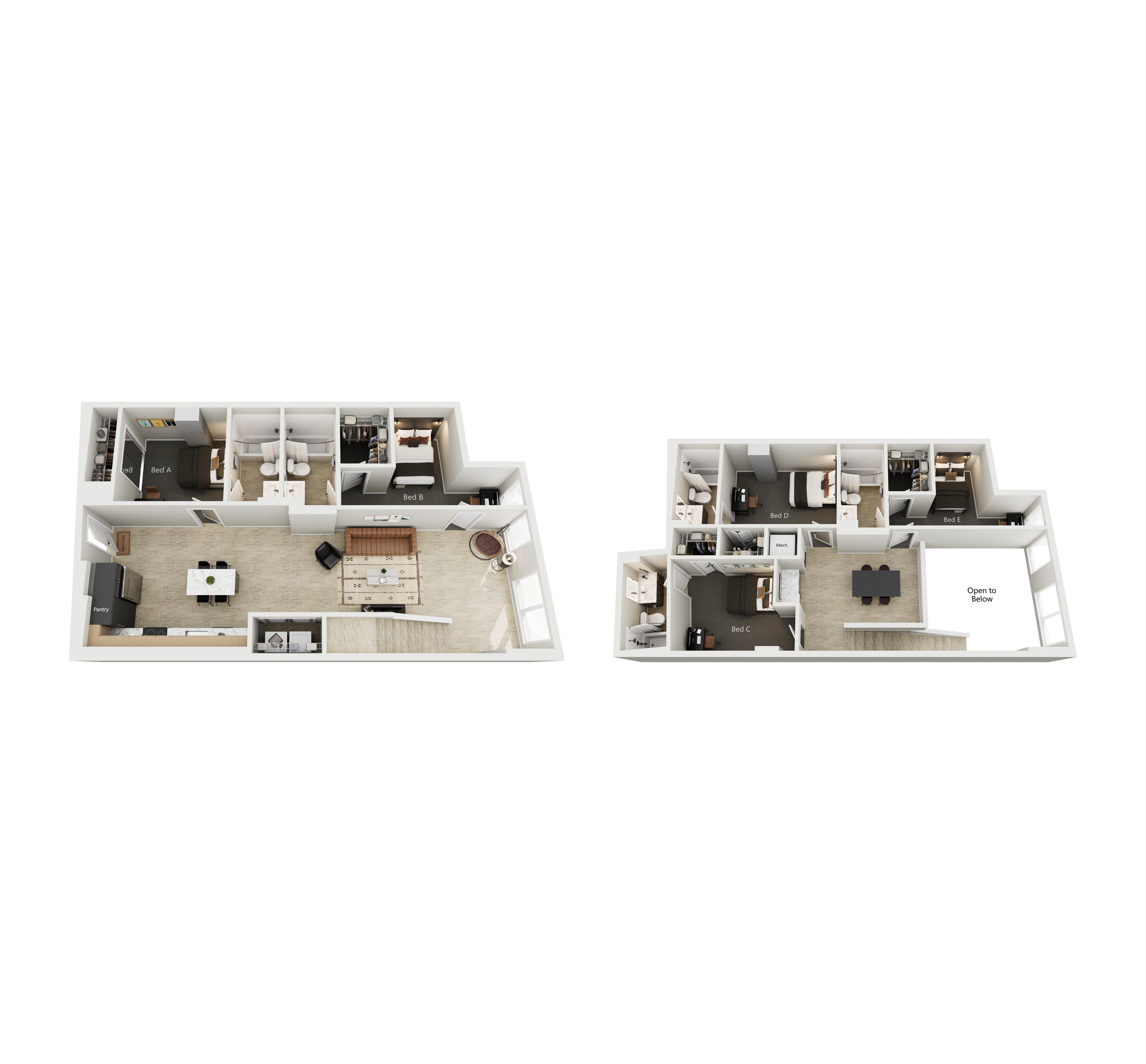 5BR/5BA - E3-TH – ID:1124162 Floorplan Image
