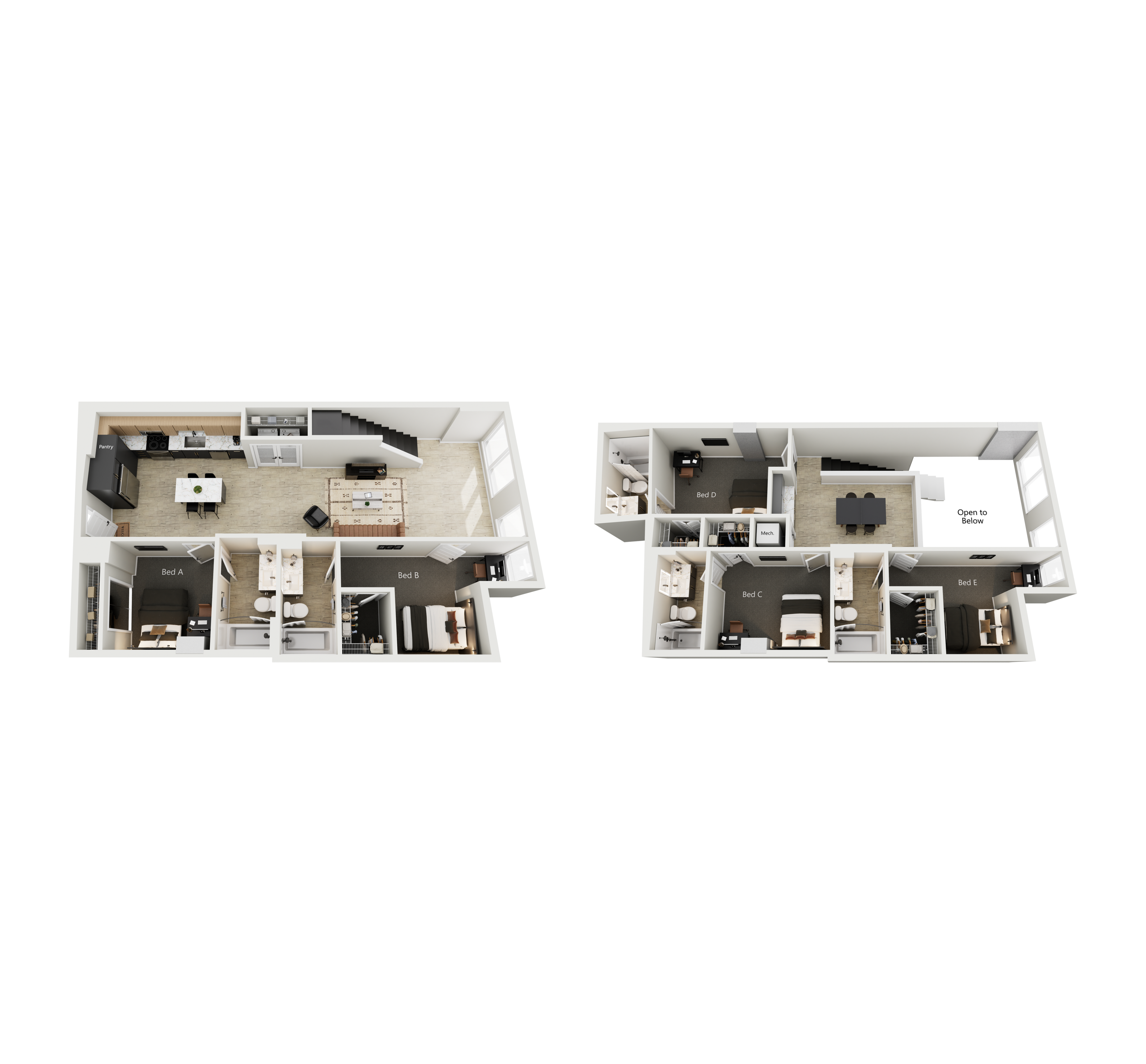 5BR/5BA - E4-TH – ID:1124841 Floorplan Image