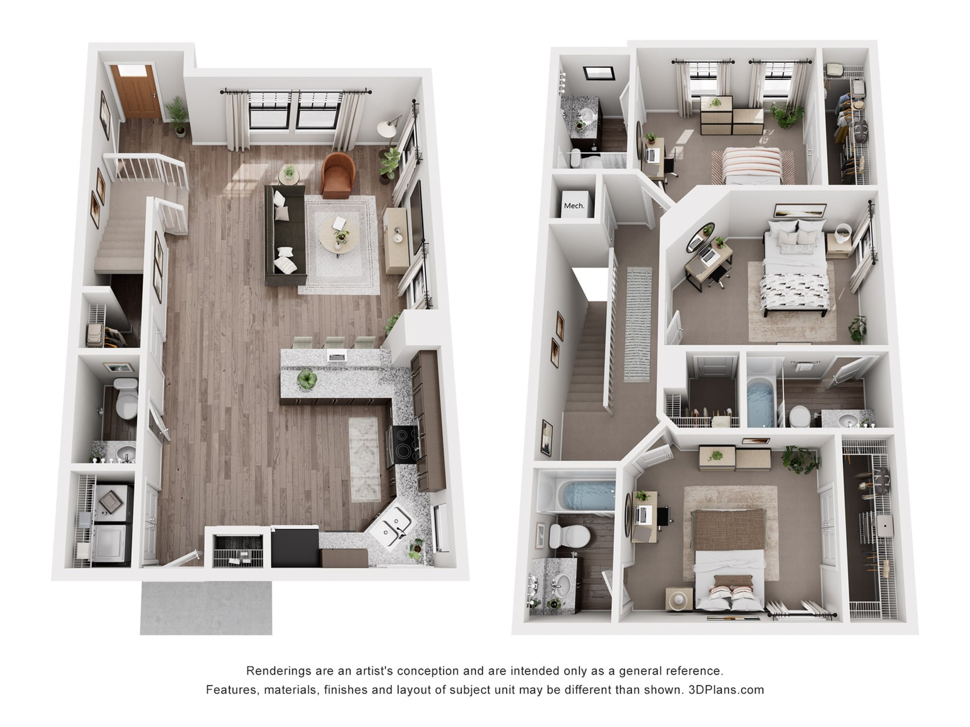 Floorplan image for 3BR/3.5BA - The Cedar