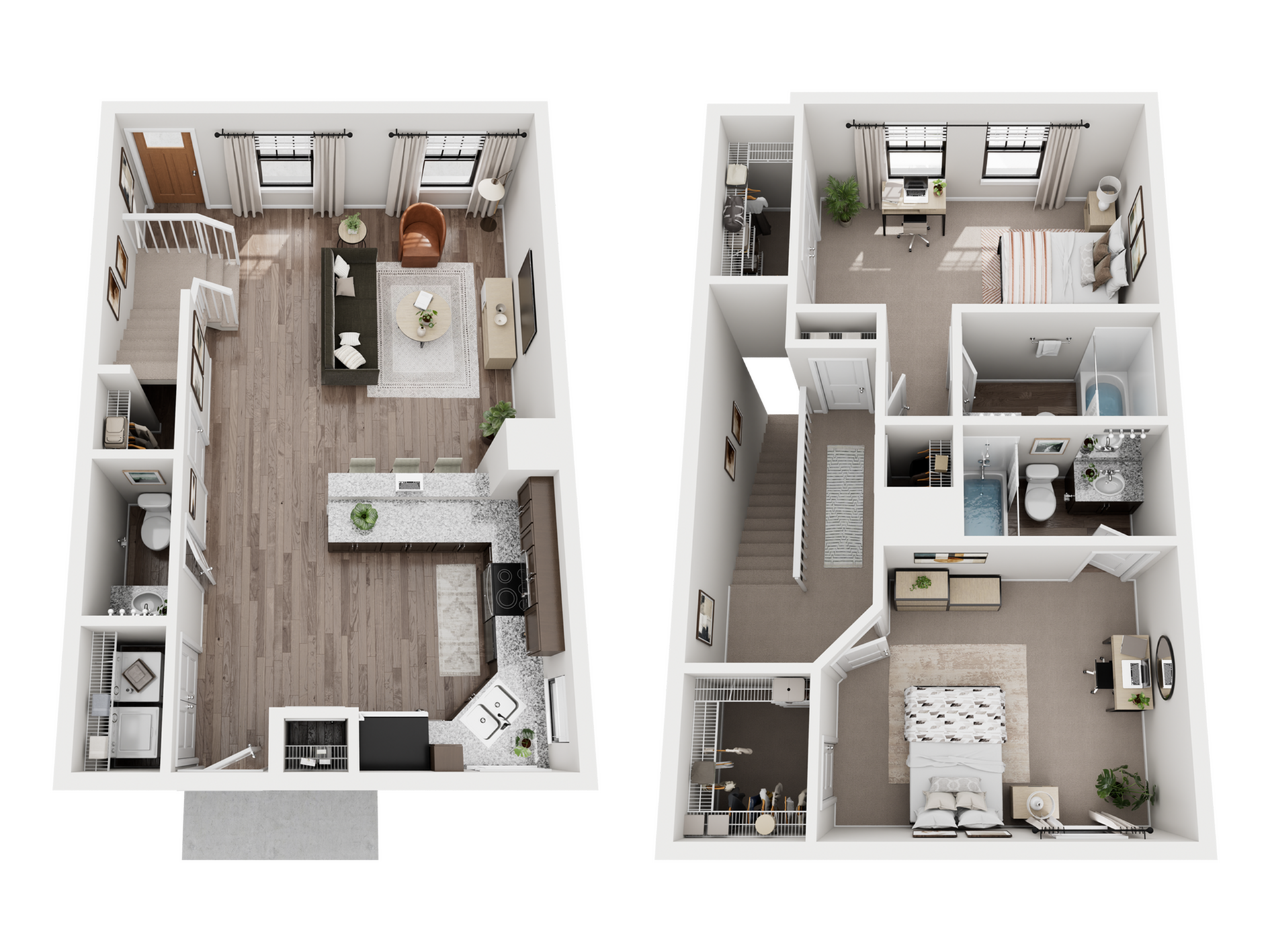 Floorplan image for 2BR/2.5BA - The Rev