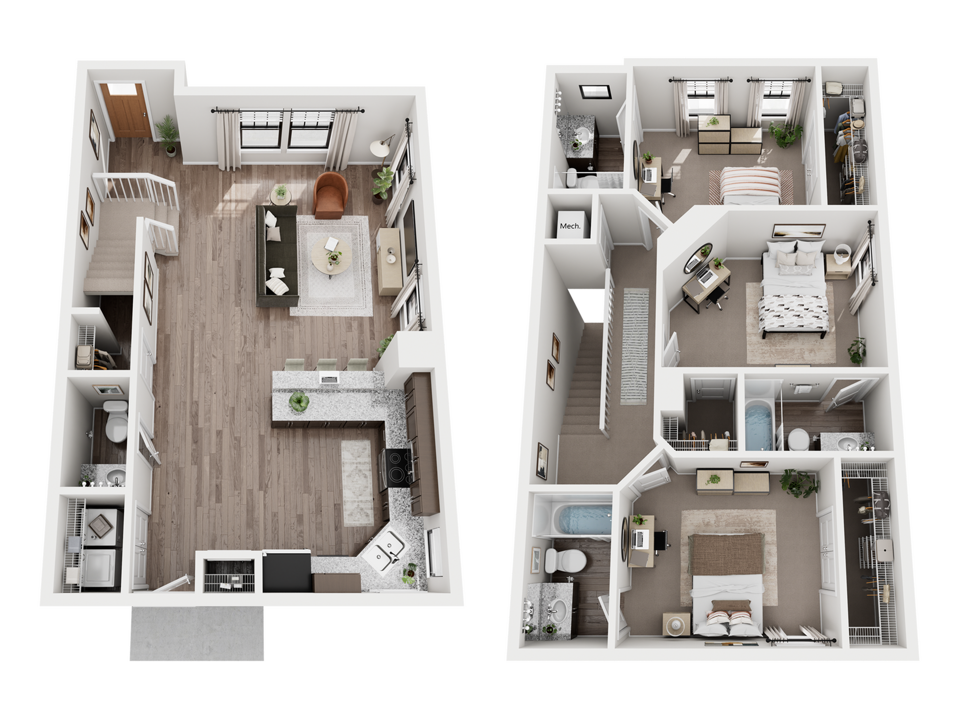 3BR/3.5BA - The Oak