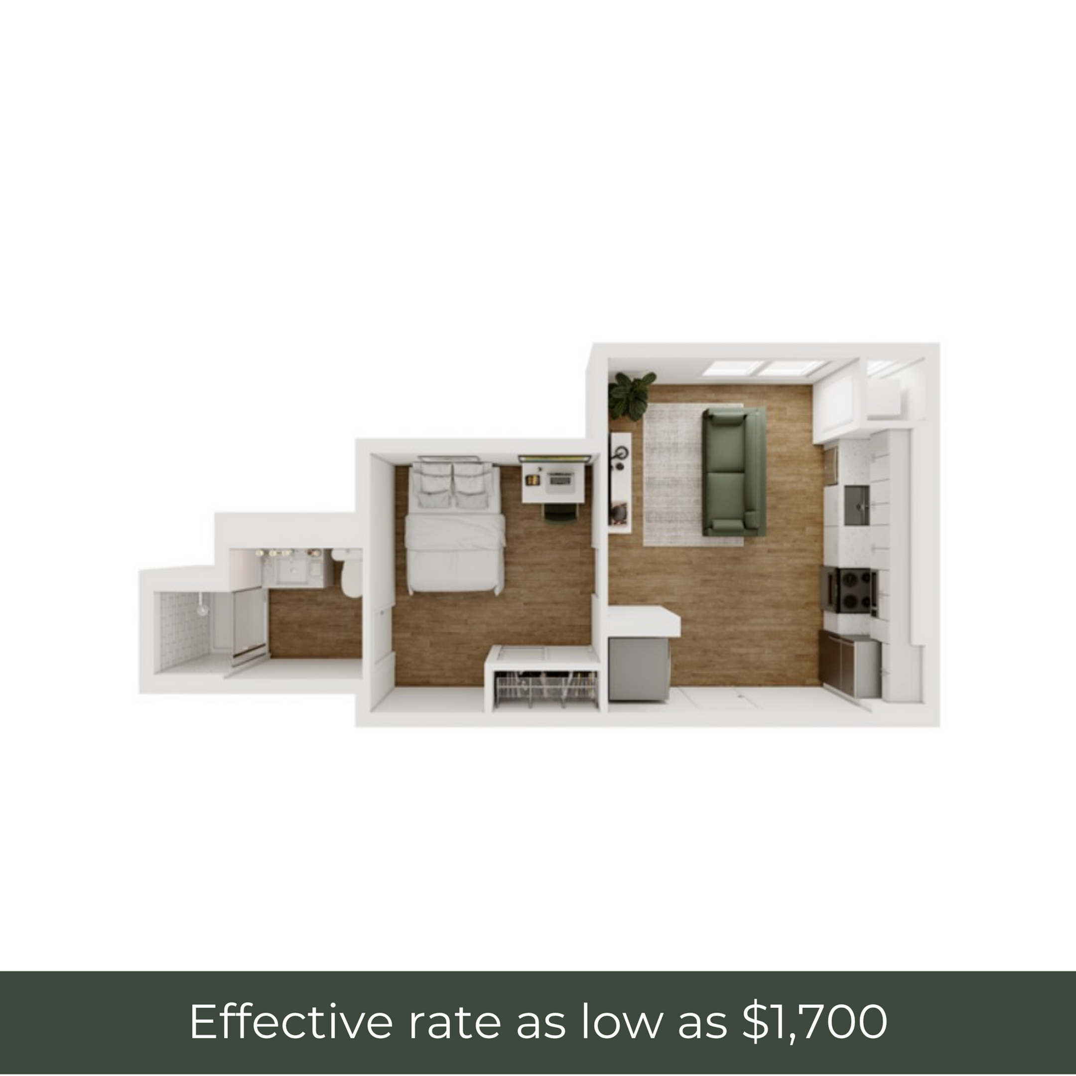 Alcove - B - 1 Furnished