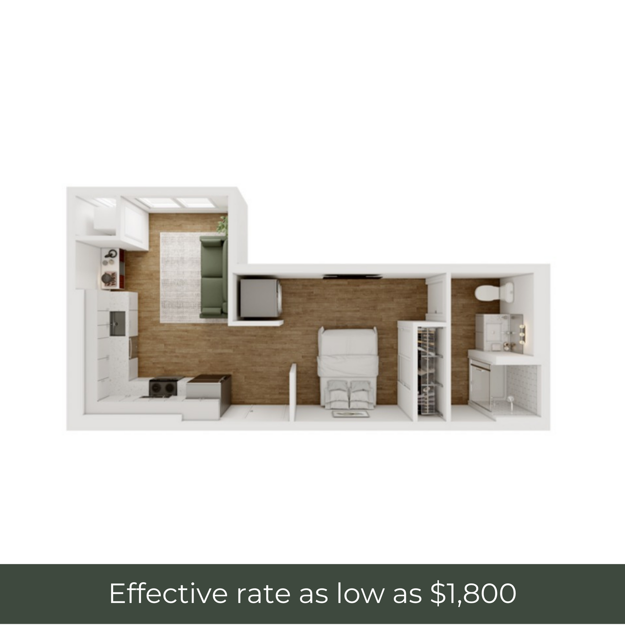 Alcove - B - 2 Furnished
