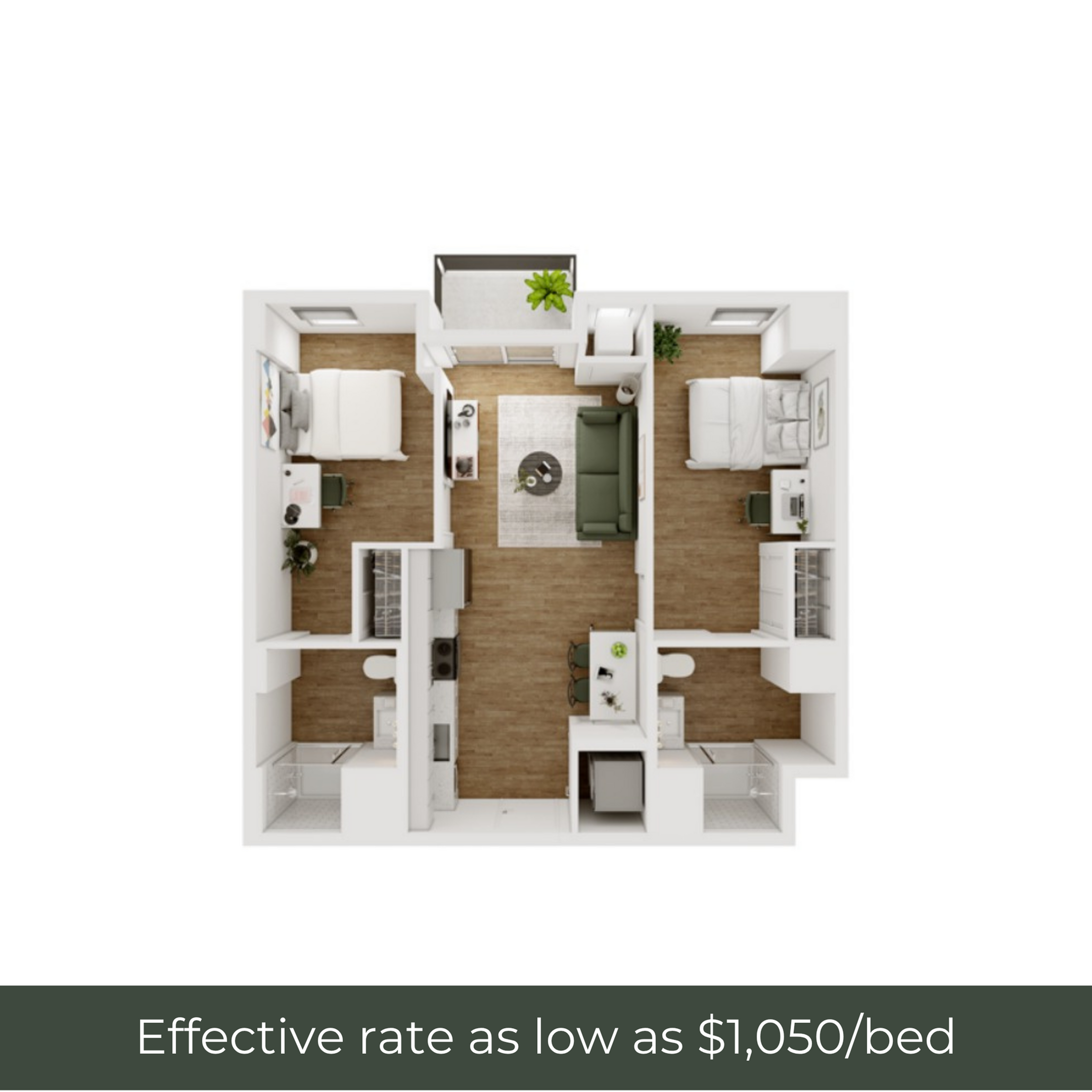 2BR/2BA - D - 3.5