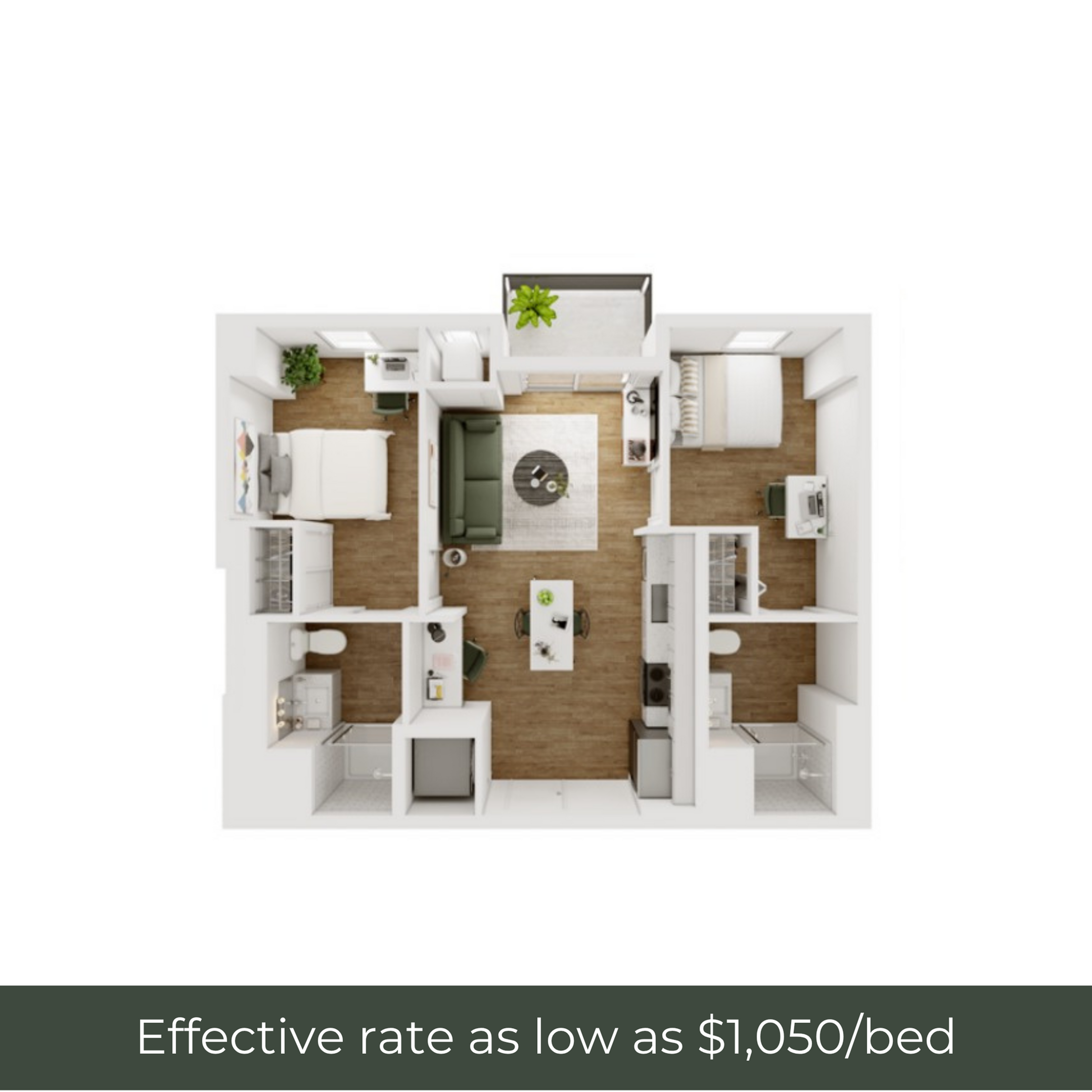 2BR/2BA - D - 5.6