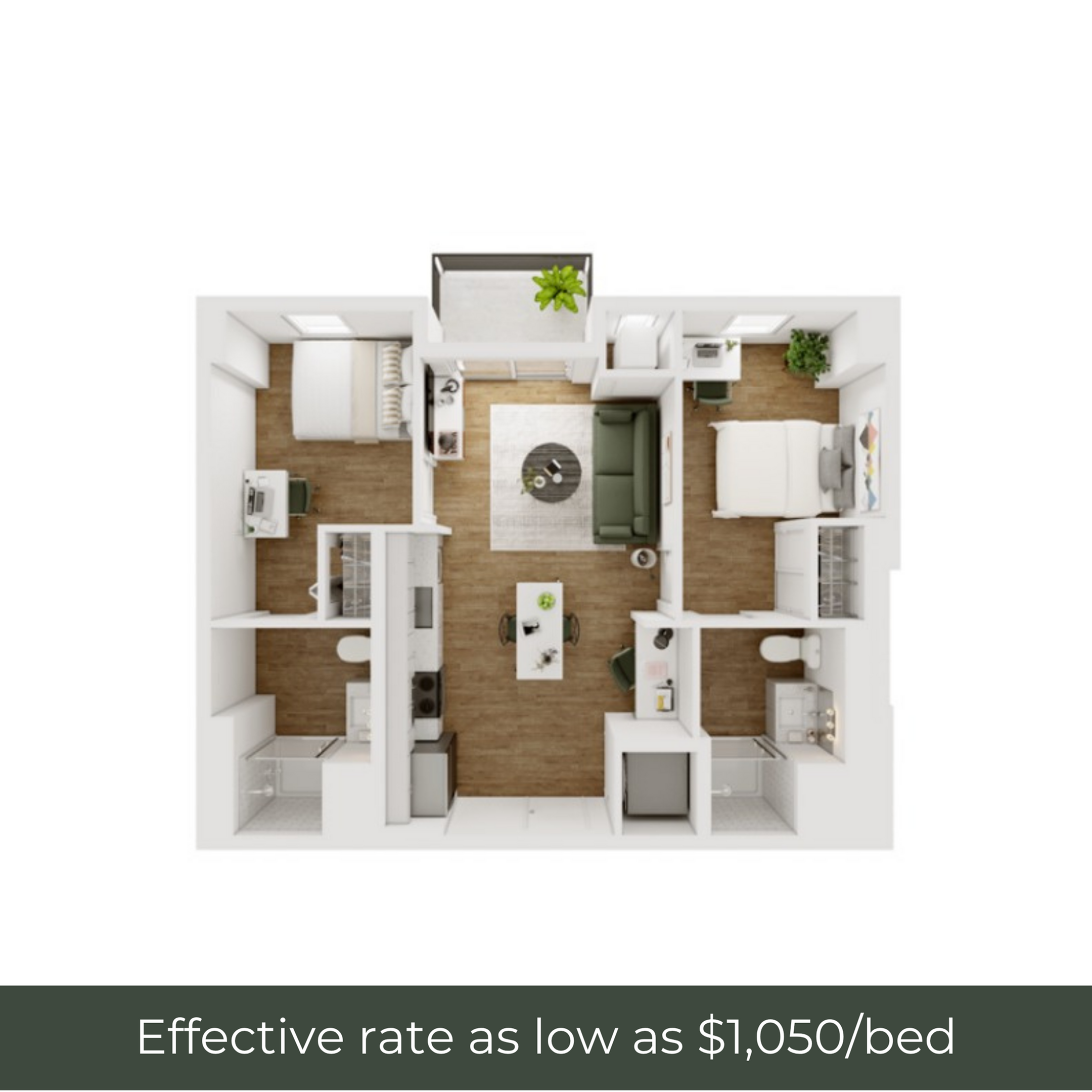 2BR/2BA - D - 5.7