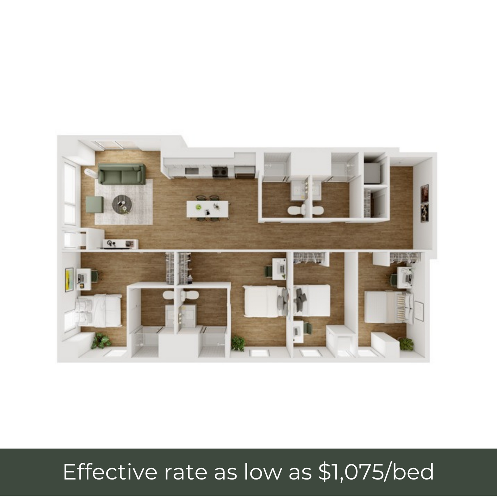 4BR/4BA - F - 2 Furnished
