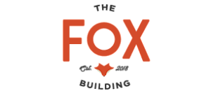 Modern logo for The Fox Building established in 1885, featuring a stylish fox graphic and bold typography.
