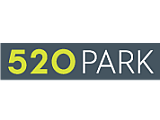 Modern logo design for 520 Park featuring bold, bright typography on a sleek dark background.