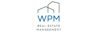 WPM Real Estate Management logo featuring a modern design with stylized buildings.