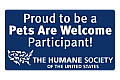 Proud to be a Pets Are Welcome Participant - The Humane Society of the United States