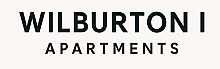 Modern Wilburton I Apartments logo with an elegant orange leaf design.