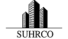 Modern high-rise building silhouette logo with the text 'SUHRCO' below, conveying urban sophistication and architectural elegance.
